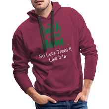 Load image into Gallery viewer, The Earth is Our Home Men’s Premium Hoodie - burgundy
