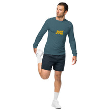 Load image into Gallery viewer, Jock Unisex Long Sleeve Tee with gold lettering
