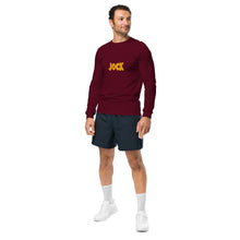 Load image into Gallery viewer, Jock Unisex Long Sleeve Tee with gold lettering
